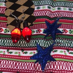 Christmas earrings! ⛄️